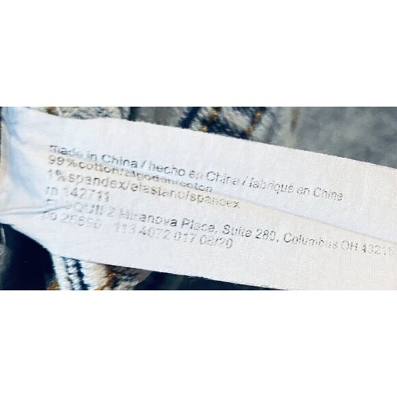 Eloquii Shorts Womens 14 Light Blue Acid Wash Denim Cut Off High Waist Beachy - Picture 7 of 7